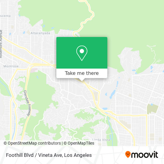 Mapa de Foothill Blvd / Vineta Ave