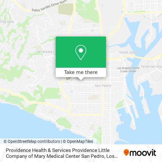 Mapa de Providence Health & Services Providence Little Company of Mary Medical Center San Pedro