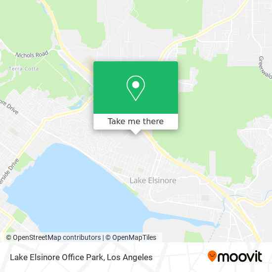 Lake Elsinore Office Park map
