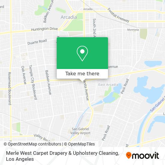 Mapa de Merle West Carpet Drapery & Upholstery Cleaning