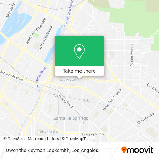 Owen the Keyman Locksmith map