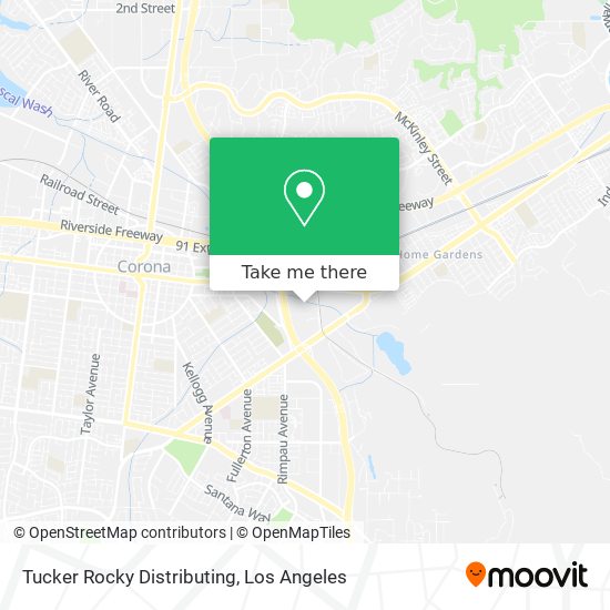 Tucker Rocky Distributing map