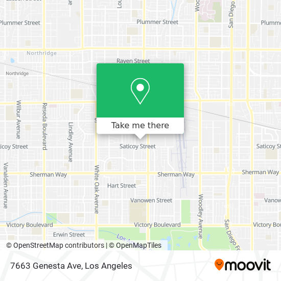 7663 Genesta Ave map