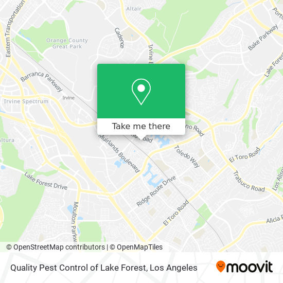 Mapa de Quality Pest Control of Lake Forest