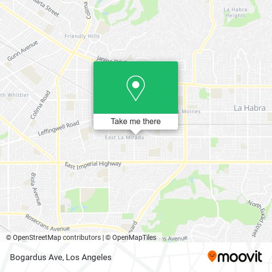Mapa de Bogardus Ave
