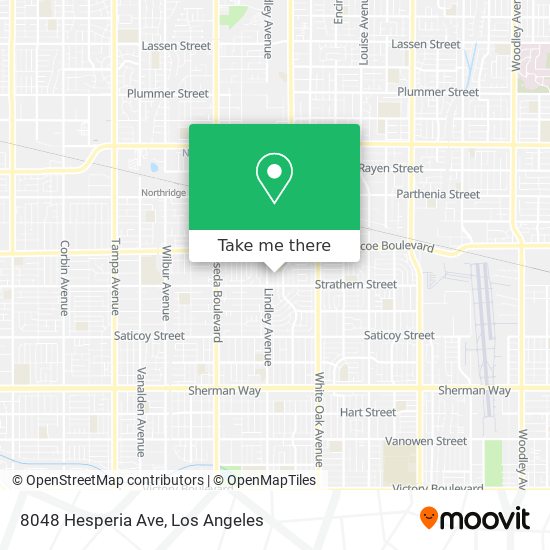 Mapa de 8048 Hesperia Ave