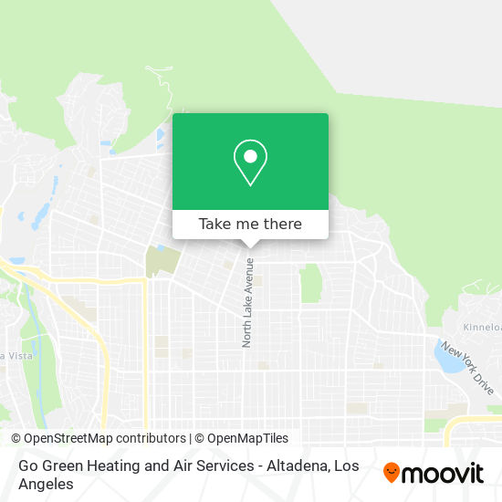 Mapa de Go Green Heating and Air Services - Altadena