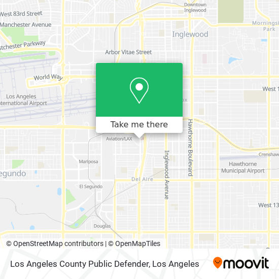 Los Angeles County Public Defender map