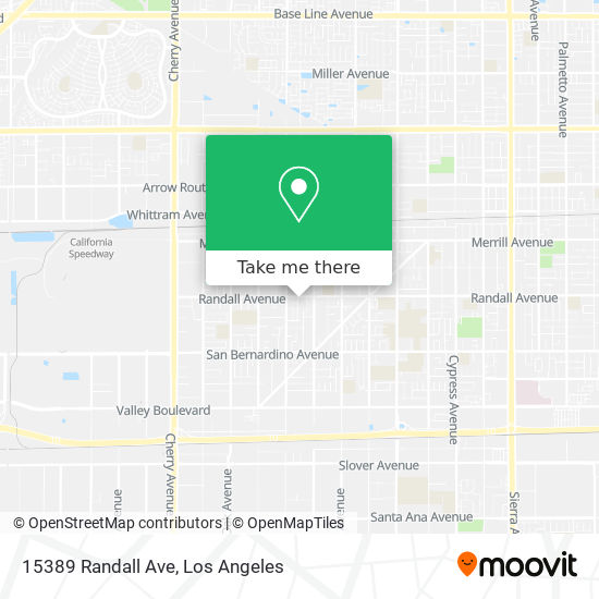 15389 Randall Ave map