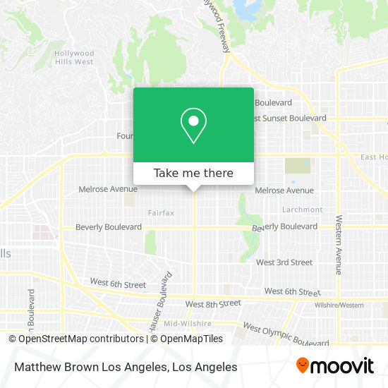 Matthew Brown Los Angeles map