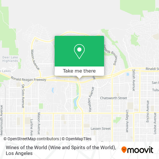 Map Of Porter Ranch Ca How To Get To Wines Of The World (Wine And Spirits Of The World) In Porter  Ranch, La By Bus?