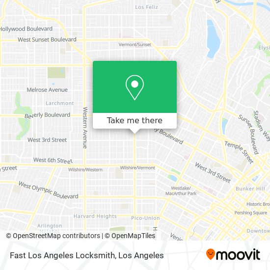 Mapa de Fast Los Angeles Locksmith