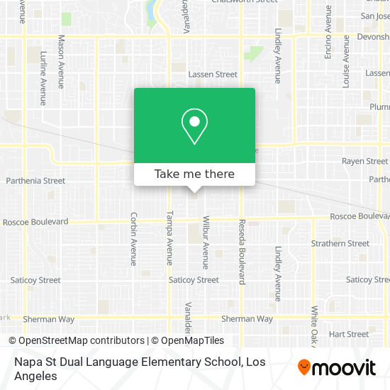 Mapa de Napa St Dual Language Elementary School