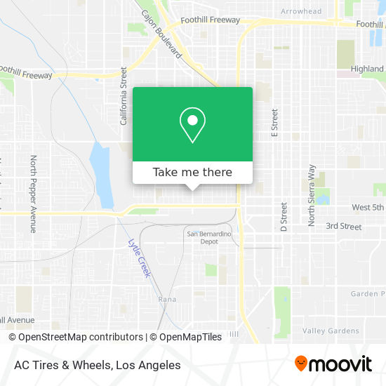 AC Tires & Wheels map