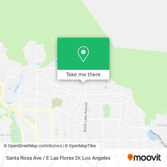 Santa Rosa Ave / E Las Flores Dr map