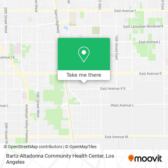 Mapa de Bartz-Altadonna Community Health Center