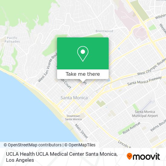 Mapa de UCLA Health UCLA Medical Center Santa Monica