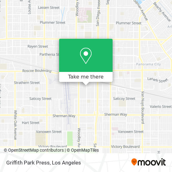 Griffith Park Press map