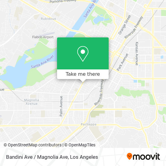 Bandini Ave / Magnolia Ave map