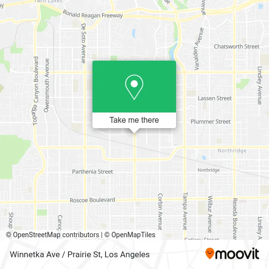 Winnetka Ave / Prairie St map