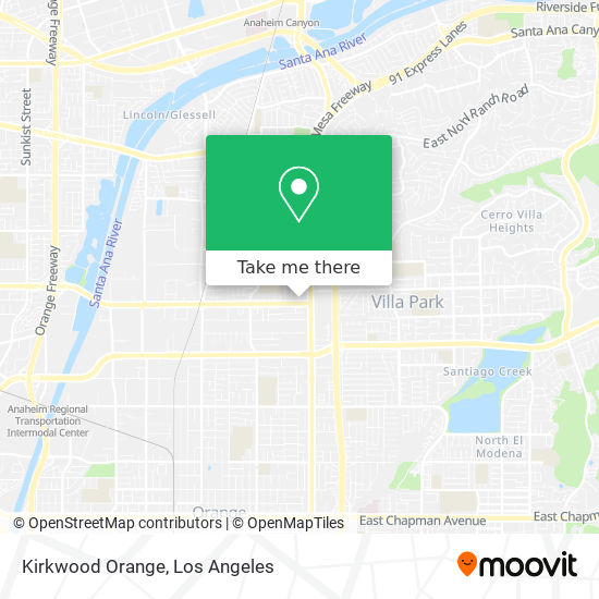 Kirkwood Orange map