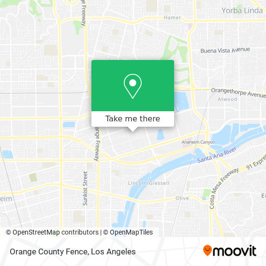 Orange County Fence map