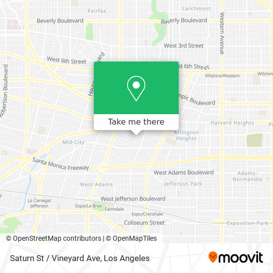 Mapa de Saturn St / Vineyard Ave