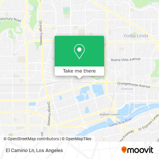 El Camino Ln map