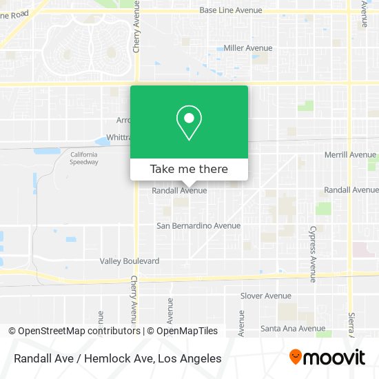 Randall Ave / Hemlock Ave map