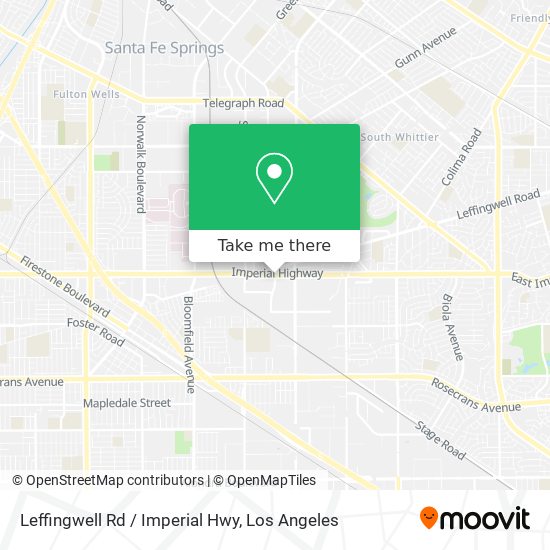 Leffingwell Rd / Imperial Hwy map
