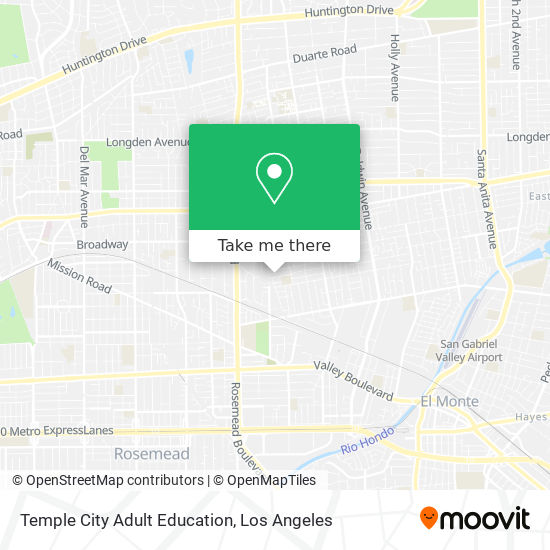 Mapa de Temple City Adult Education