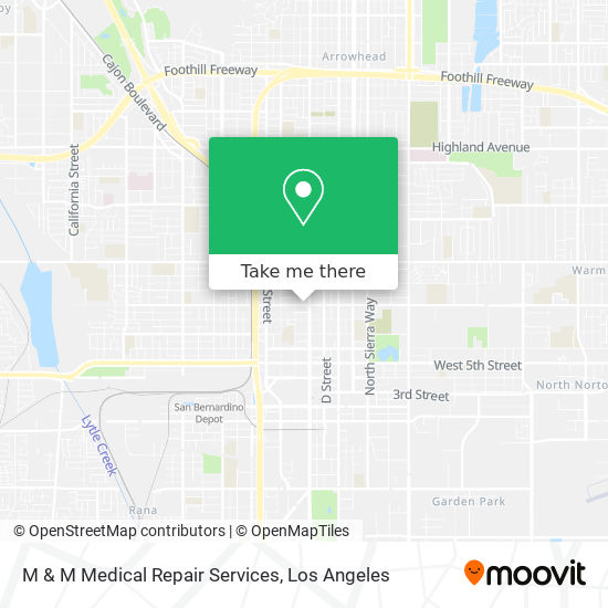 M & M Medical Repair Services map