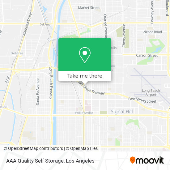 AAA Quality Self Storage map