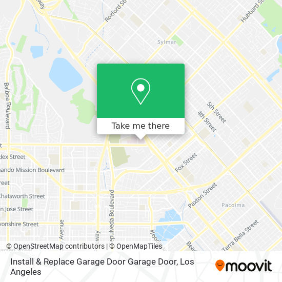 Mapa de Install & Replace Garage Door Garage Door