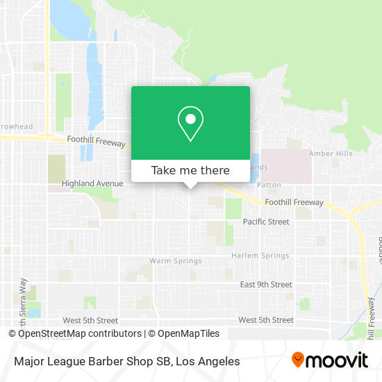 Mapa de Major League Barber Shop SB