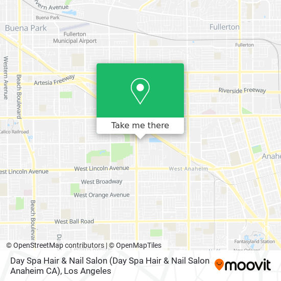 Mapa de Day Spa Hair & Nail Salon (Day Spa Hair & Nail Salon Anaheim CA)