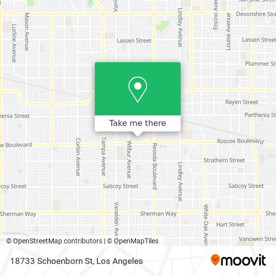 18733 Schoenborn St map