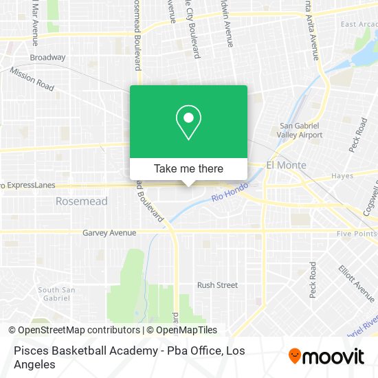 Pisces Basketball Academy - Pba Office map