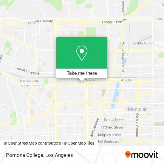 Pomona College map