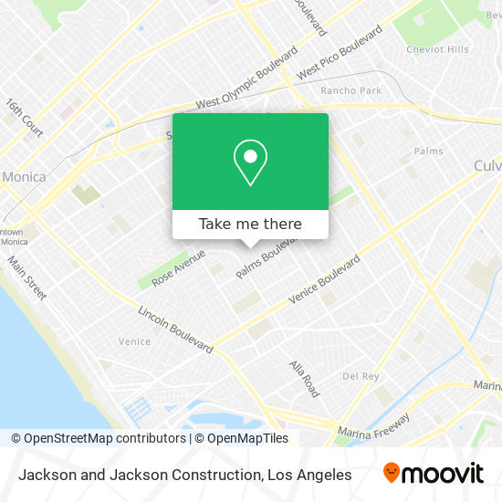 Jackson and Jackson Construction map