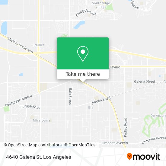 Mapa de 4640 Galena St