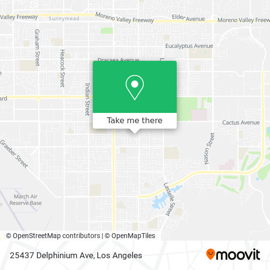 25437 Delphinium Ave map