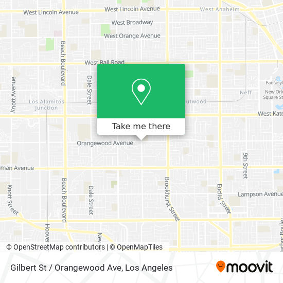 Gilbert St / Orangewood Ave map