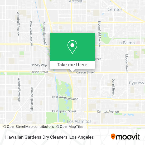 Mapa de Hawaiian Gardens Dry Cleaners