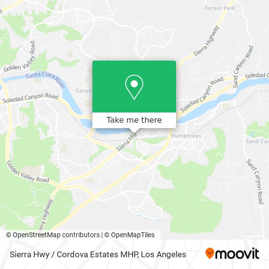 Mapa de Sierra Hwy / Cordova Estates MHP