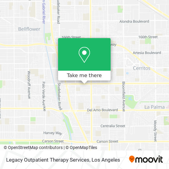 Legacy Outpatient Therapy Services map