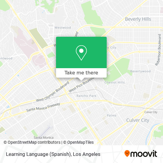 Learning Language (Spanish) map