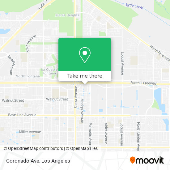 Coronado Ave map