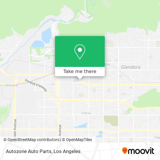 Mapa de Autozone Auto Parts