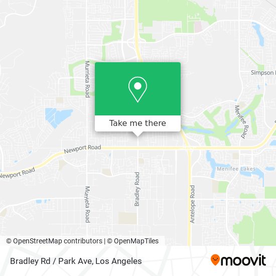 Bradley Rd / Park Ave map